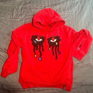 RARE- Roku Studio Red God Will Rise Hoodie